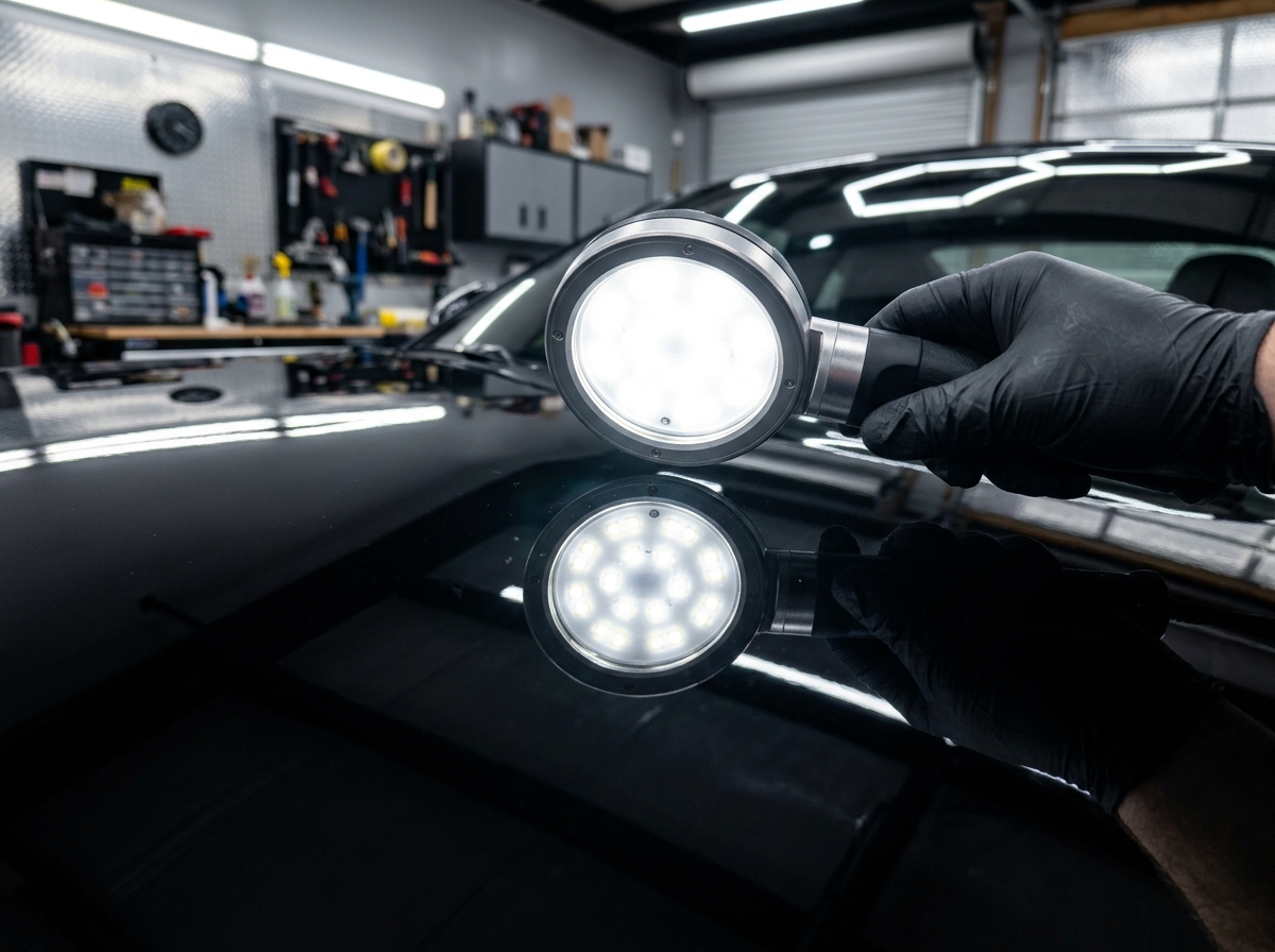 สภาพสีหลังขัด Paint Correction และเคลือบเซรามิก ผิวเงาสะท้อนคมชัด